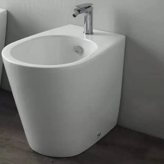 Simas Gambassi Биде приставное с 1-м отверстием под смеситель 56.5х37,5 см, цвет: белый