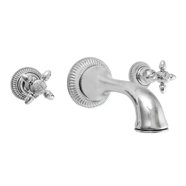 Nicolazzi Impero Смеситель для раковины настенный на 3 отверстия, излив: 180 мм, цвет: хром