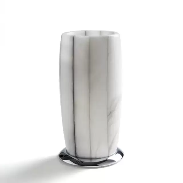 3SC Rigato Стакан настольный d8хh15 см, цвет: никель сатинированный полированный