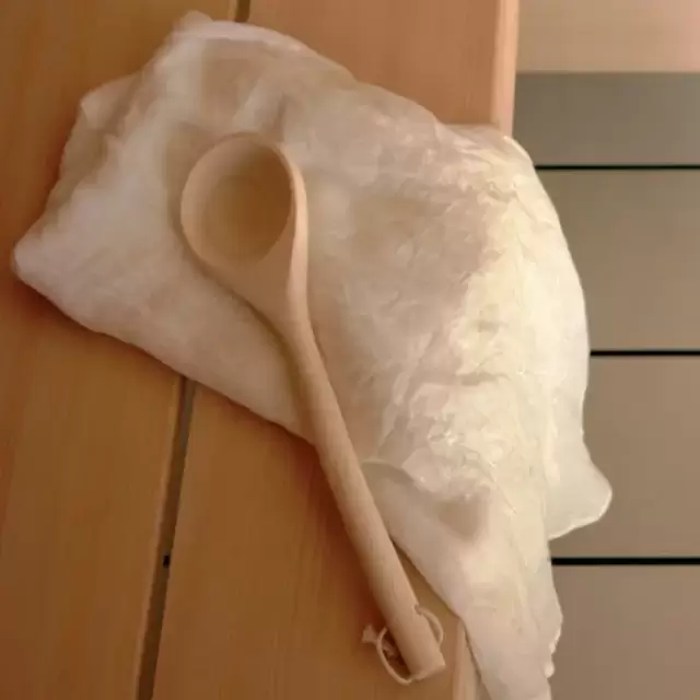 Effegibi Деревянный ковшик, цвет: натуральный массив древа