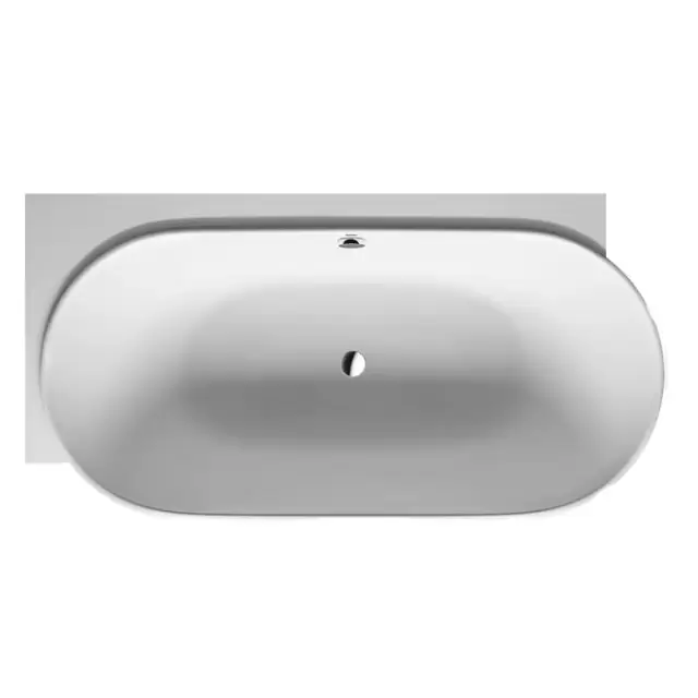 Duravit Luv Ванна пристенная 185x95см, из минерального литья, угол слева, с панелью и ножками, цвет: белый