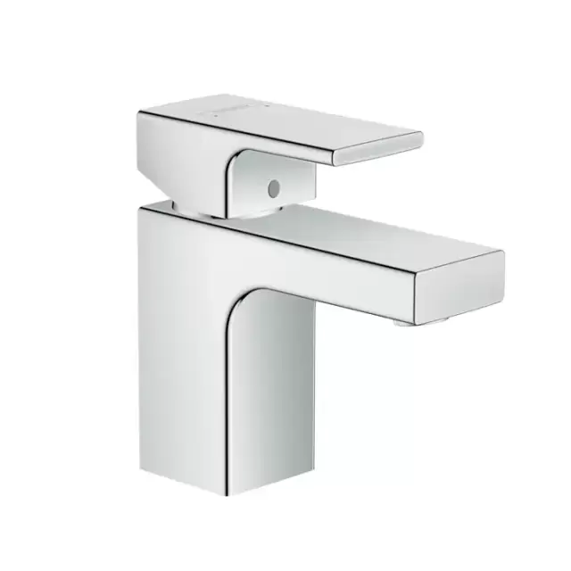 Hansgrohe Vernis Shap Смеситель для раковины, излив 70 мм, с донным клапаном, цвет: хром
