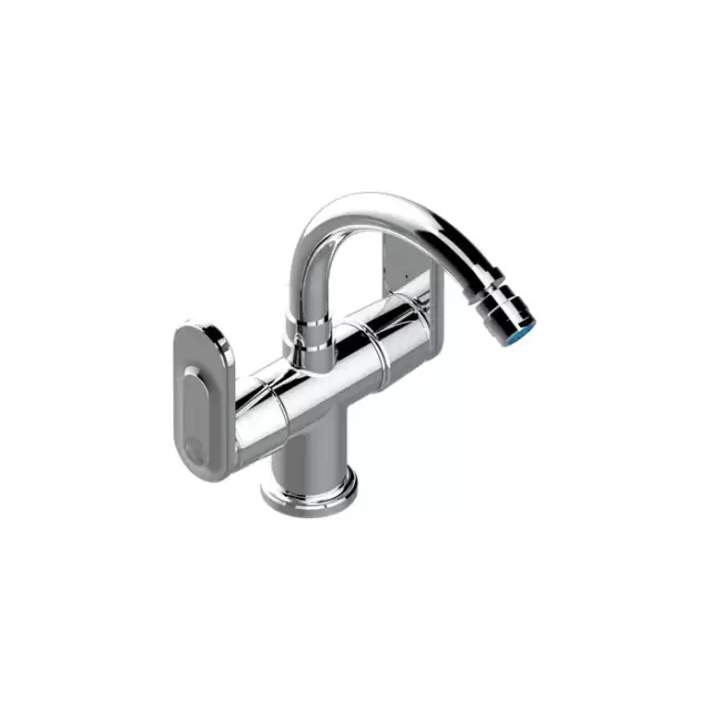 THG CORVAIR A MANETTES FIOR DI BOSCO Смеситель для биде на 1 отверстие, 2-х вентильный, с донным клапаном, цвет: хром