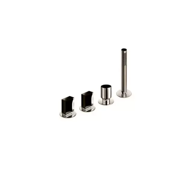 Fantini Venezia In Смеситель для ванны, набортный, 4 отв., без излива, цвет: Nickel PVD