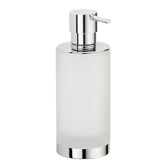 Colombo Nordic Дозатор для жидкого мыла, настольный, цвет: хром/матовое стекло