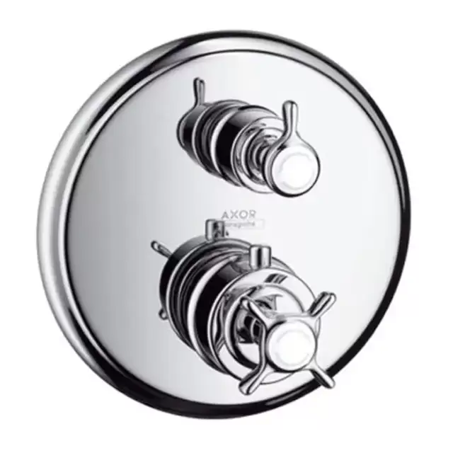 Axor Montreux, Термостат с запорным вентилем, СМ, внешняя часть, цвет: хром