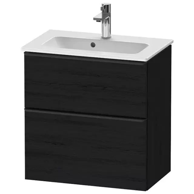Duravit D-Neo Тумбочка подвесная Compact 61x37.2x62.5см., раковина, 1 ящик, цвет: Black Oak