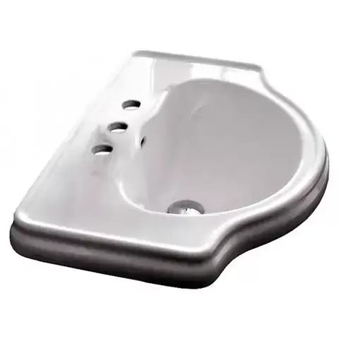 Kerasan Retro Раковина 62х45.5 см, 3 отв., цвет: белый