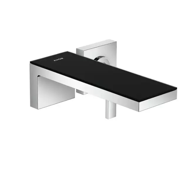Axor MyEdition Смеситель для раковины, настенный, на 2 отв, излив 245мм., внешняя часть, цвет: хром/черное стекло