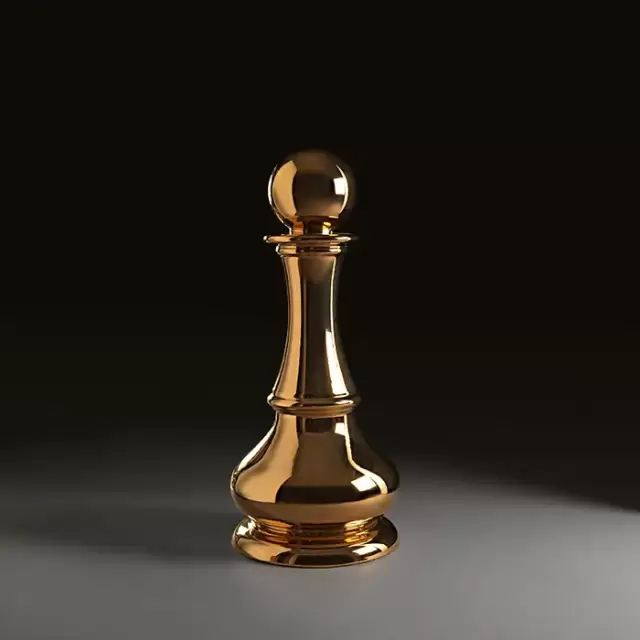 Kerasan Artwork Cтатуэтка декоративная Pedone, напольная, цвет: золото