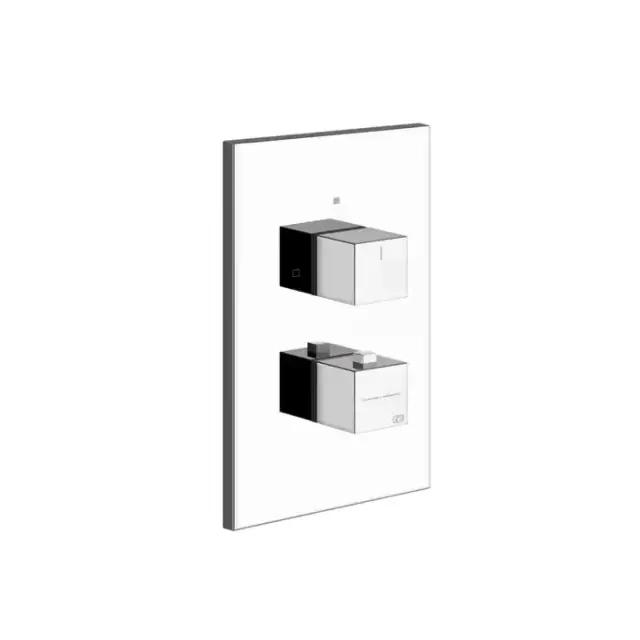 Gessi Rettangolo Встраиваемый термостатический смеситель, подключение на 3/4&rdquo;, с переключателем на 2 выхода, внешняя часть, цвет: хром