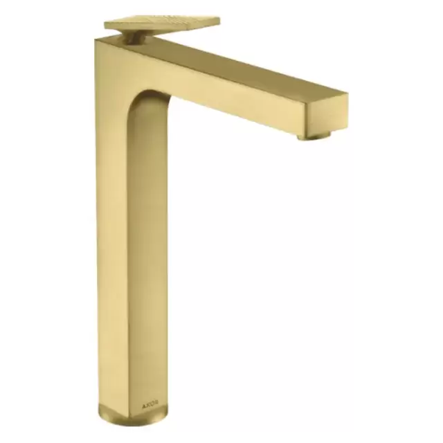 Axor Citterio Смеситель для раковины 280, на 1 отв., излив h28см., высокий, с текстурой, цвет: шлифованная медь