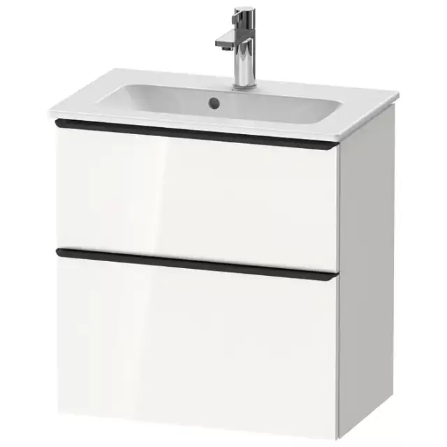 Duravit D-Neo Тумбочка подвесная Compact 61x37.2x62.5см., раковина, 1 ящик, цвет: белый высокоглянцевый