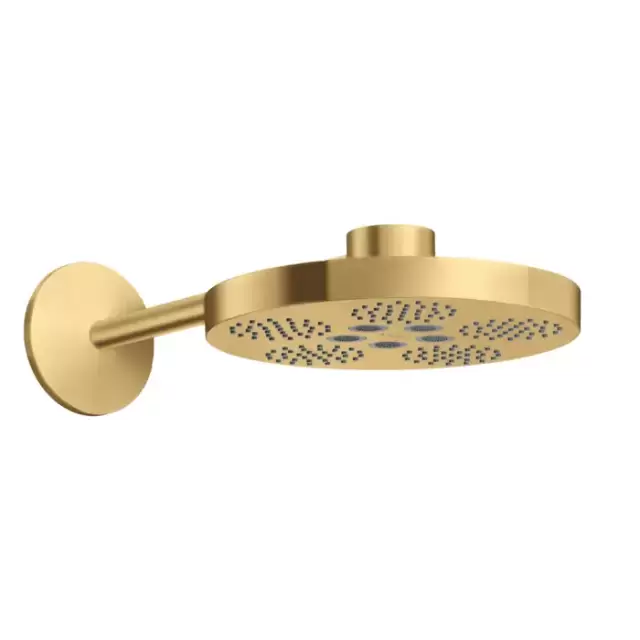 Axor One Верхний душ &Oslash;280 мм., с настенным держателем 389 мм., 2 режима, цвет: шлифованное золото