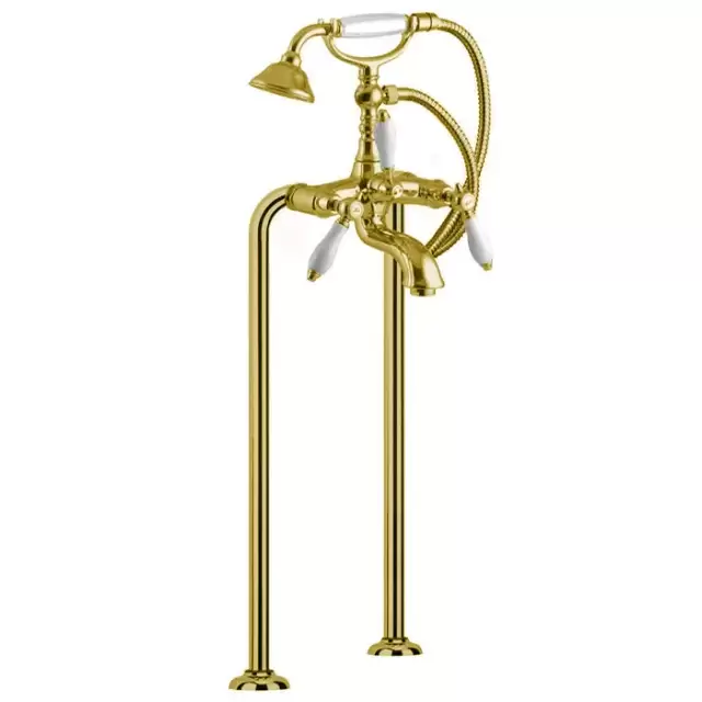 Fima Carlo Frattini Herend Смеситель для ванны, напольный, с ручным душем., цвет: золото