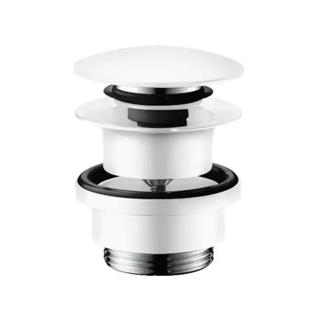 Hansgrohe Донный клапан для раковины и биде, push-open, цвет: белый матовый