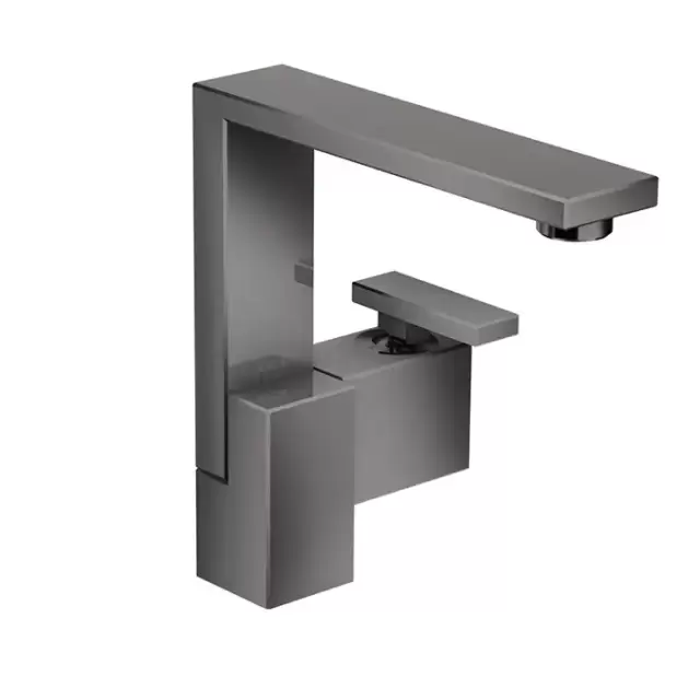 Axor Edge Смеситель для раковины, на 1 отв., с донным клапаном push/open, излив 175мм, цвет: черный