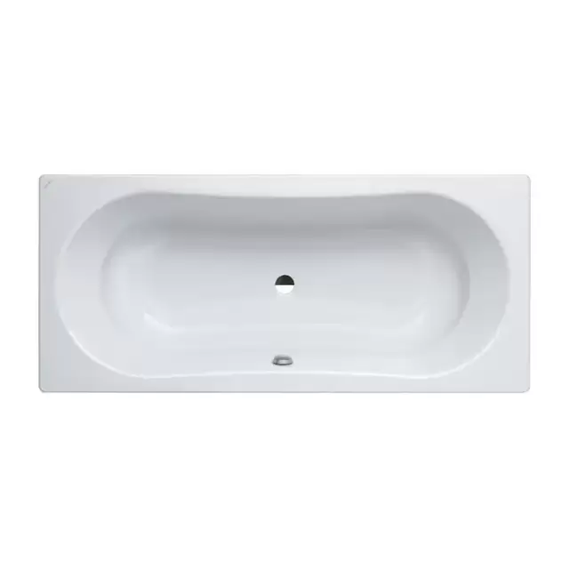 Laufen Thallium Ванна встраиваемая, 180x80см., прямоугольная, с центральным выпуском, шумоизоляционное покрытие, эмалированная сталь (3,5 мм), без отверстий для ручек, цвет: белый