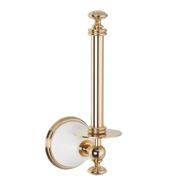 TW Harmony 119, держатель для запасного рулона т/б, подвесной, цвет: белый/золото