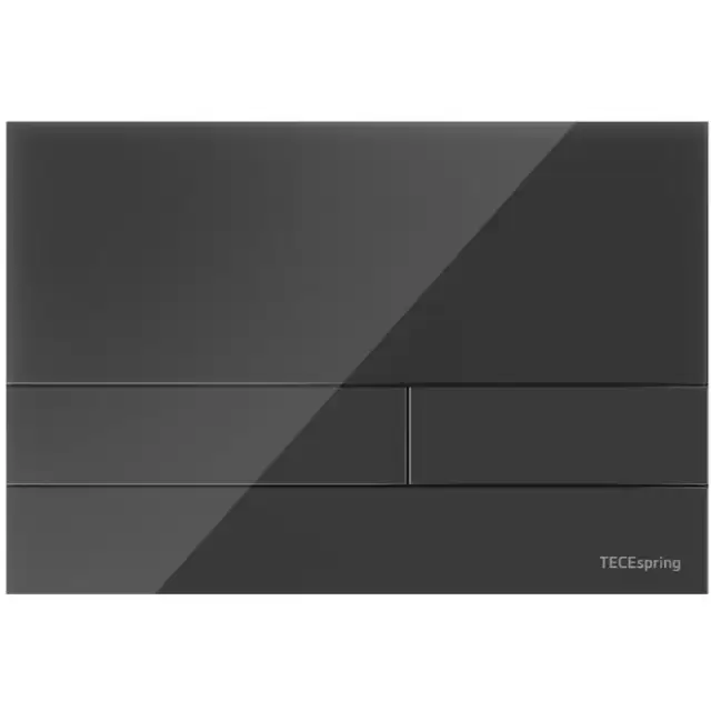 TECEspring Панель смыва для унитаза, акриловая, плоская, цвет: черный