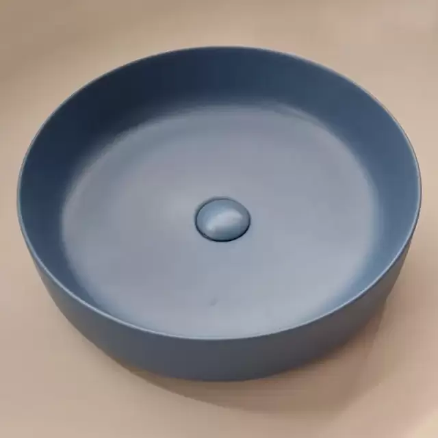 ArtCeram Cognac Раковина накладная , 48см, без отв под смеситель, без слив-перелива, цвет: avio