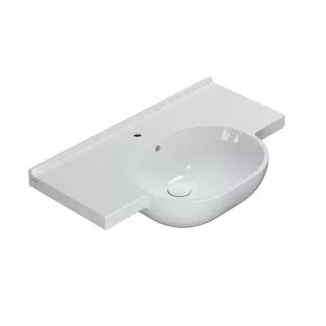 Globo Mode Раковина 80х49 см, 1 отв., подвесная/на столешницу, цвет: белый