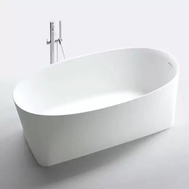 NOORTH milldue edition AZUMA Ванна отдельностоящая 170х85х50см, с сифоном, cristalplant, цвет: белый матовый