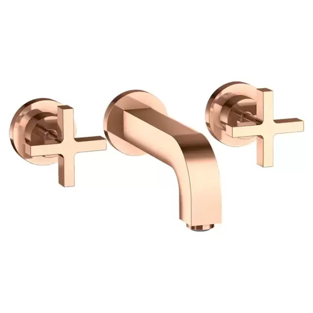 Axor Citterio Смеситель для раковины, встраиваемый, излив: 16.2см., цвет: полированное красное золото