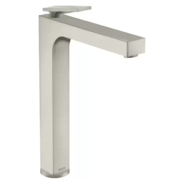 Axor Citterio Смеситель для раковины 280, на 1 отв., излив h28см., высокий, с текстурой, цвет: сталь