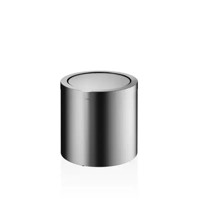 Decor Walther DW 125 Корзина для бумаги 20xh21см, с крышкой, напольная, цвет: сталь матовая