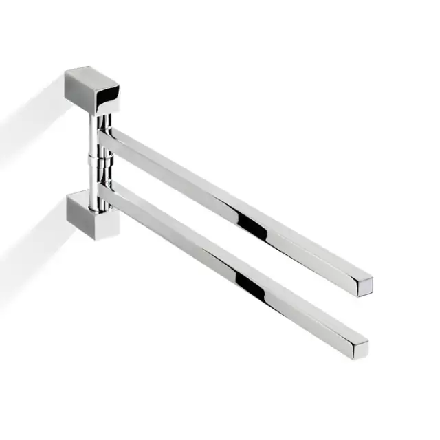 Decor Walther Corner HTH2 Полотенцедержатель поворотный 39.8см, двойной, подвесной, цвет: хром
