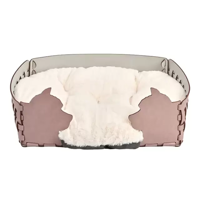 ADJ Лежанка Dog, 45х30хН15 см., цвет: пепельная роза/устричный