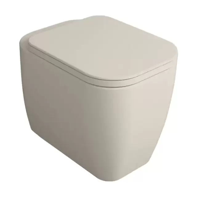 Simas Henges Унитаз напольный безободковый 38х55 см, цвет: sabbia matt