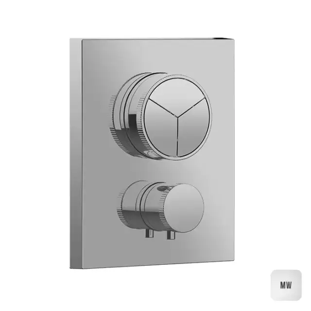 Almar Core Смеситель для ванны, встраиваемый, термостатический, цвет: белый матовый