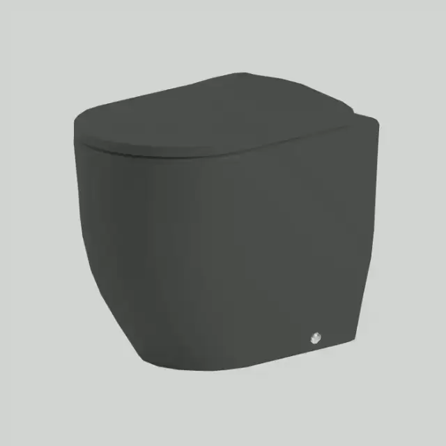 Artceram Monet Унитаз напольный 36х52см., приставной Rimless, цвет: черный матовый
