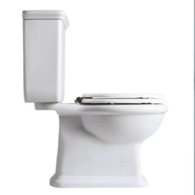 SIMAS Lante Унитаз моноблок 70.5х38.5см, с вертикальным сливом с бачком с боковой ручкой смыва, фурнитура бронза, цвет белый