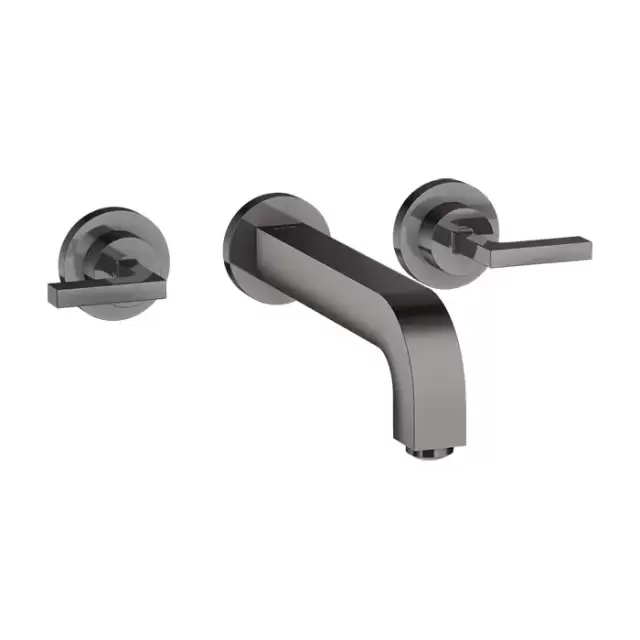 Axor Citterio Смеситель для раковины 222, встраиваемый, излив: 22.2см., ручка: рычаг, цвет: полированный черный хром