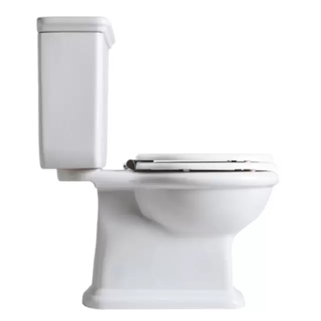 SIMAS Lante Унитаз моноблок 70.5х38.5см, с вертикальным сливом с бачком с боковой ручкой смыва, фурнитура золото, цвет белый