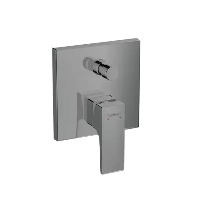 Hansgrohe Metropol Встраиваемый смеситель для ванны с переключателем и обр. клапанами, внешняя часть, цвет: шлифованный черный хром