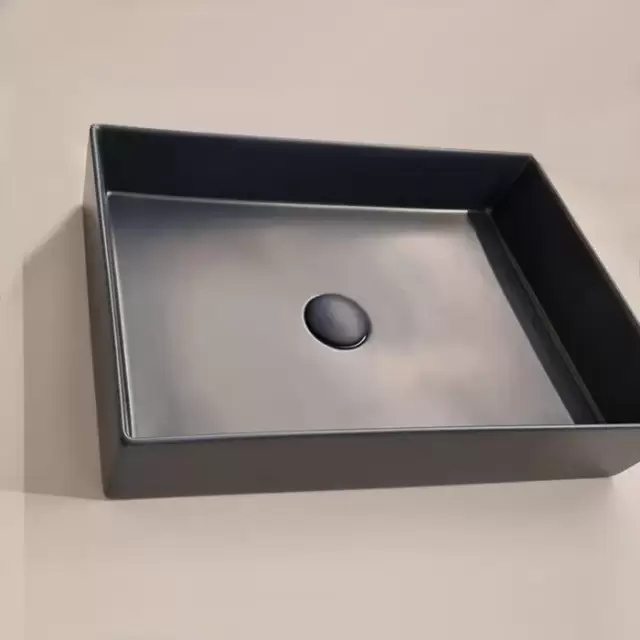 ArtCeram Scalino Раковина накладная 38х55 см, без отв под смеситель, без слив перелива, цвет: notte