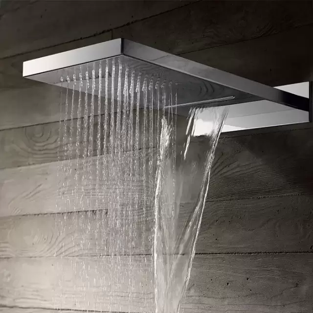 Gattoni PD Верхний душ настенный с 2-мя режимами: дождь и каскад, 26х55.5см, 1/2", цвет: хром (УЦЕНЕН)