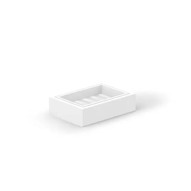 Decor Walther Brownie Мыльница подвесная, имитация кожи, цвет: белый