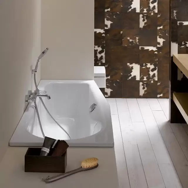 Bette Luna Ванна прямоугольная с шумоизоляцией 170х75х45 см, область ног справа, с покрытием антислип, BetteGlasur&reg; Plus, пристенная, цвет: белый