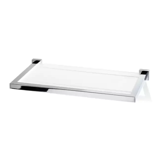 Decor Walther Corner GLA30 Полочка стеклянная 30x16.5см, подвесной, цвет: хром