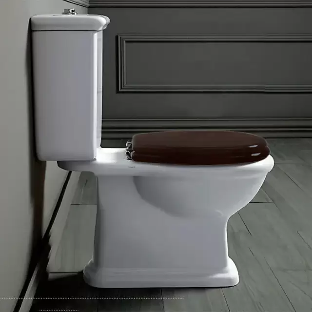 SIMAS Lante Унитаз моноблок 70.5х36.5см, с горизонтальным сливом с бачком с кнопкой смыва, фурнитура хром, цвет: белый