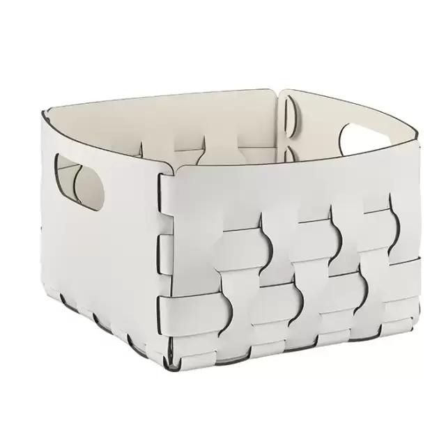 ADJ Корзинка Dubai, 25x25xH20 см., цвет: белый/панна котта