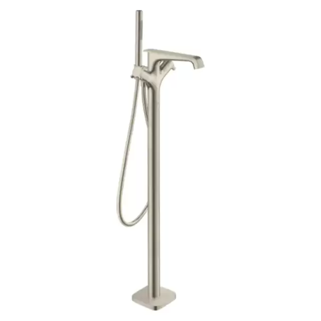 Axor Citterio E Смеситель для ванны, напольный, термостатический, с ручным душем, цвет: шлифованный никель