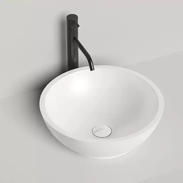 Salini Gloria Раковина накладная 41.5х41.5х15cм, без отв., без перелива, S-Stone, цвет: белый матовый