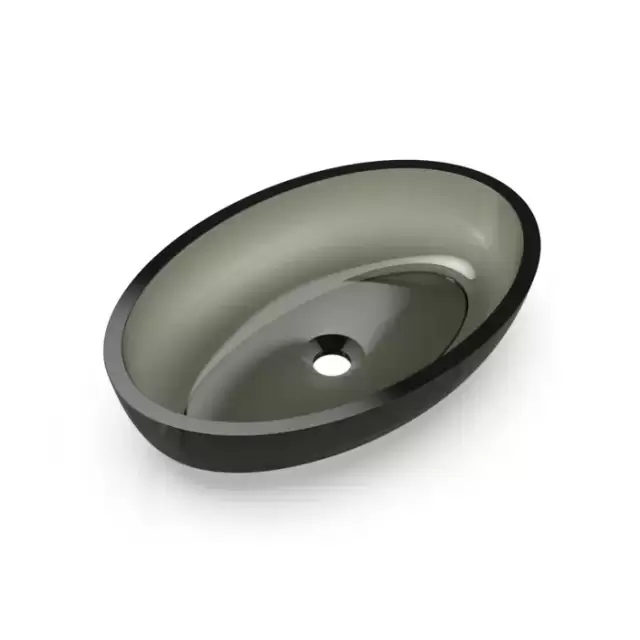 Knief Oval Shape Раковина накладная 55x37x13см., без отв., из полимерного материала, цвет: Turmalin # 020