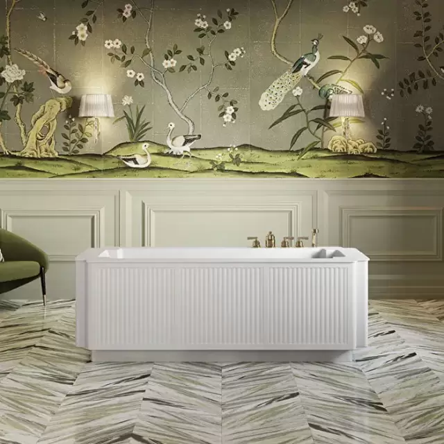 Devon&Devon The Thirties Ванна отдельностоящая 191х94см, White Tec Plus, сифон + крышка слива в комплекте, цвет: белый матовый